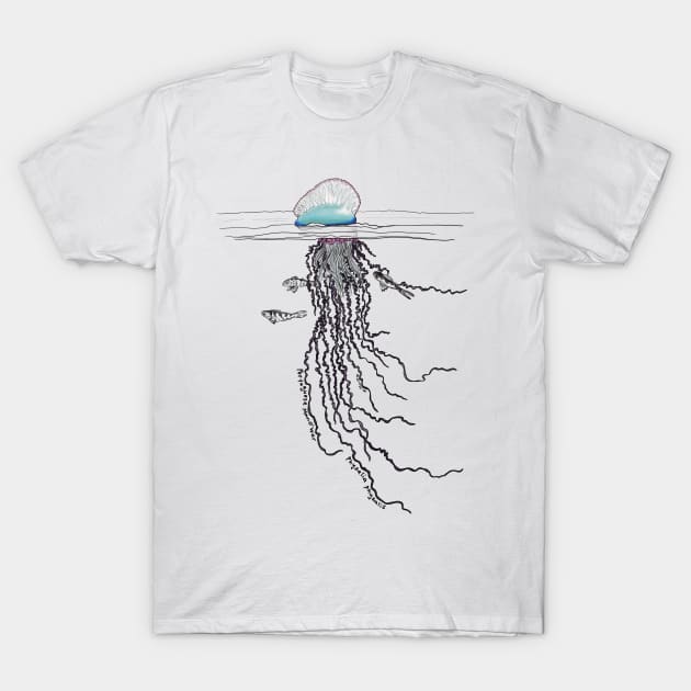 Portuguese Man O War T-Shirt by mernstw